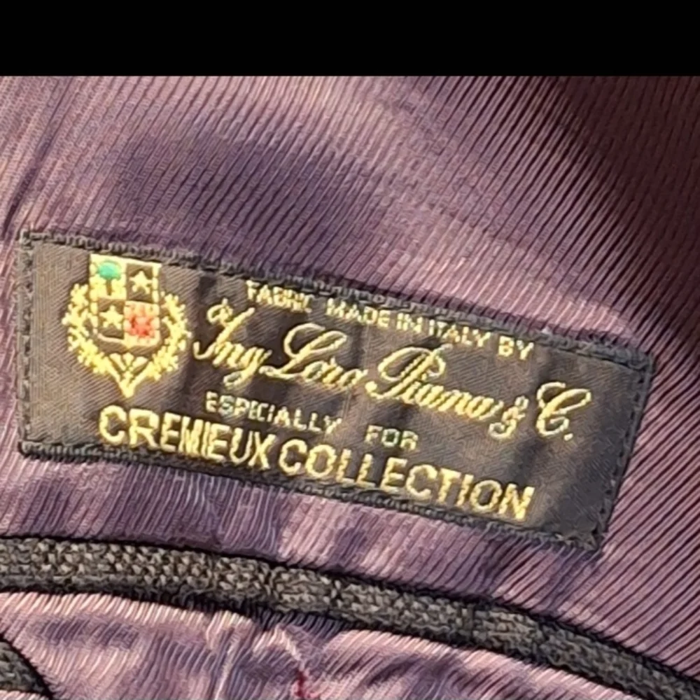Cremieux Loro Piana Black Wool Vintage Union-Made Suit Jacket Men Size 52R